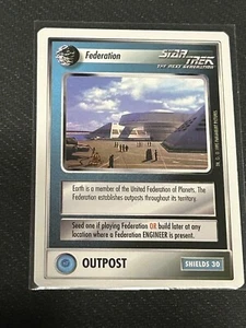 Star Trek CCG Beta WB 1995 Federation Outpost - Picture 1 of 2
