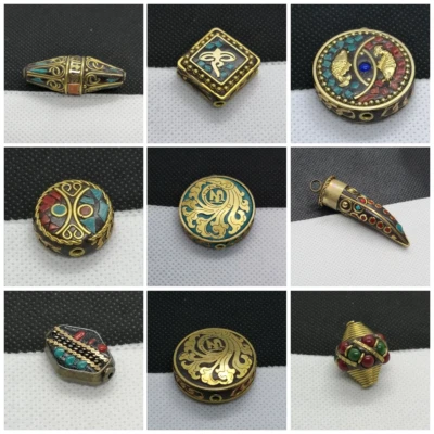 Indonesian Bead, Brass And Polymer, Choose Your Style - Image 1 of 4