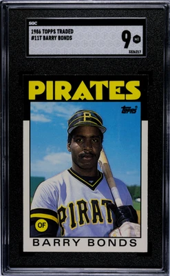 Barry Bonds #11T 1986 Topps negociado SGC 9 6615 Foto 1 de 2