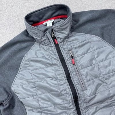 Куртка стеганая мужская Orvis смешанные материалы на молнии большая угольно-серая пуховик - Изображение 1 из 4