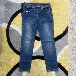 Justice Simply Low Jeans Girls Size 12 1/2 Straight Stretch Denim (27x26) - Picture 1 of 10