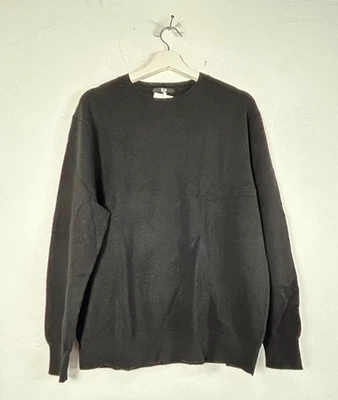 Uniqlo Women's Pullover Cashmere Sweater Long Sleeve Crewneck Black Size XL NWT - Image 1 of 4