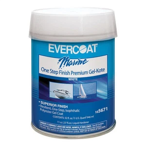 FIB.5671 Fibra de vidrio Evercoat 105671 Acabado en un paso Premium Gel-Kote, lata de 1 qt - Imagen 1 de 1