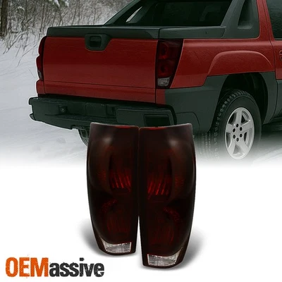 Repuesto luces traseras rojo oscuro para camioneta Chevy Avalanche 1500 2500 2002-2006 Foto 1 de 4