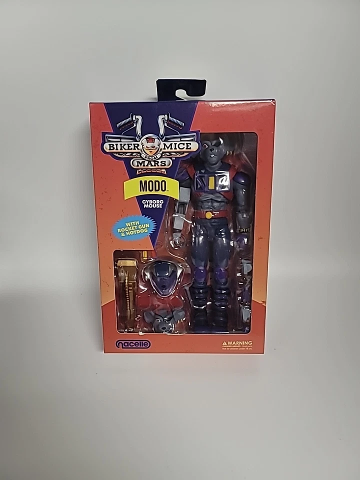 Biker Mice from Mars Modo Cyborg Mouse Nacelle Action Figure New Sealed - Image 1 of 4