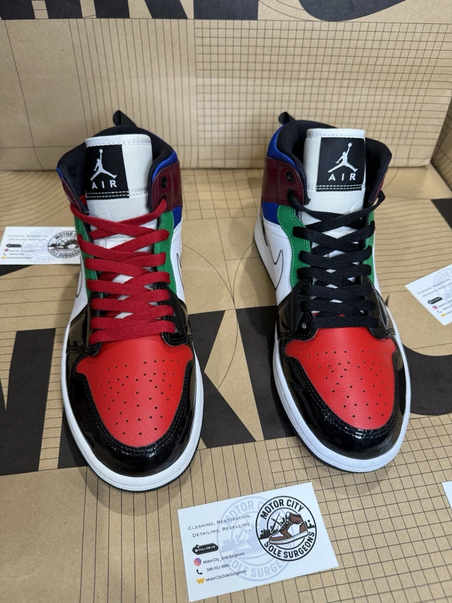 Preços baixos em Jordan 1 Mid SE Black/Multicolor/White 2020 W | eBay