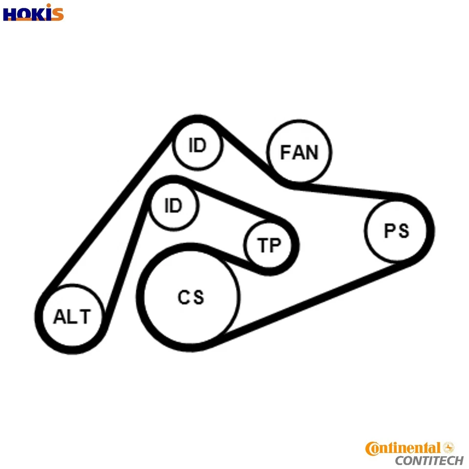 VRIBBED BELT SET 6PK2404K1 FOR SKODA VW AUDI A4/S4/Convertible A6/S6 A8/S8 2.5L - Image 1 of 4