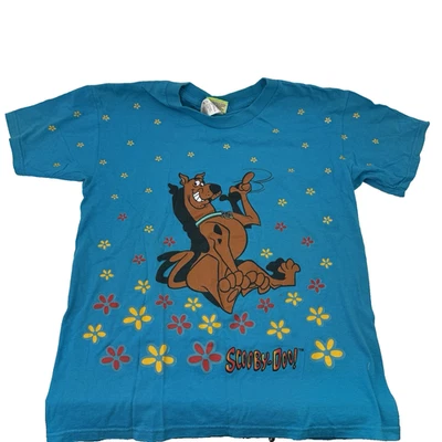Camiseta Vintage Scooby Doo Niños XL 14/16 Flower Power Cartoon Network 1998 EE. UU. Foto 1 de 4