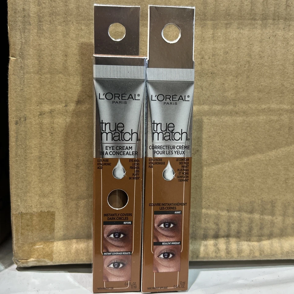 L’Oreal True Match Eye Cream in a Concealer Shade 10 Deep 0.33oz – Lot of 2 - Image 1 of 3