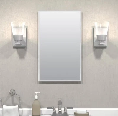 zenith 16 in. W x 26 in. H Frameless Recessed or Surface-Mount Medicine... - Image 1 of 4