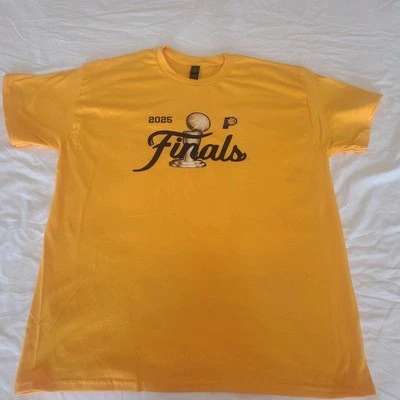 Indiana Pacers Yellow 2025 NBA Basketball Finals Shirt Unisex - Image 1 of 4