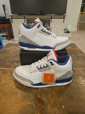 Nike Air Jordan 3 ретро оригинальный истинно синий (2016) размер 10,5 мужской 854262-106 новый  - Изображение 1 из 4