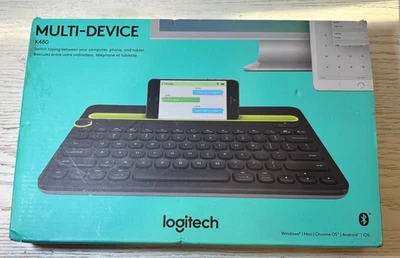 Logitech K480 Teclado Inalámbrico Multidispositivo Bluetooth Negro 920-006342 Caja Abierta Foto 1 de 3