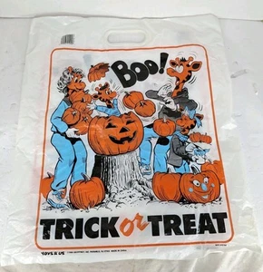 Vintage 1989 Large Toys R Us Halloween Bag Trick Or Treat Bag Geoffrey 610194 - Picture 1 of 5