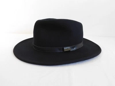 NOVO Chapéu Pendleton Outback Preto 100% Lã EUA AB196-71010 Tamanho Grande Masculino - Imagem 1 de 4