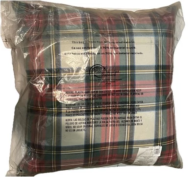 Almohada exterior Pottery Barn Stewart a cuadros-20” cuadrada_NWT_T#A2 Foto 1 de 3