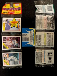 3ct 88/89/92 Topps & Fleer Baseball Rack Wax Packs w Rickey Henderson  Top/Back - Picture 1 of 3
