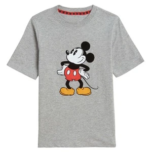 Disney Mickey Mouse Boys Classic Cartoon Graphic Printed T-Shirt Grey, 10/12 - Picture 1 of 3