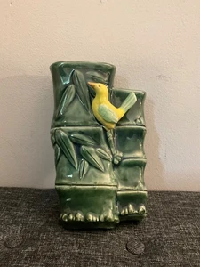 Vintage Wandtasche Andrea von Sadek handbemalt Kanarien Keramik TOP - Bild 1 von 3