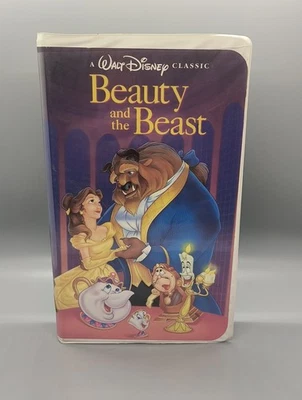 Beauty and the Beast (VHS, 1992) Walt Disney Classic Black Diamond Edition #1325 Foto 1 de 4