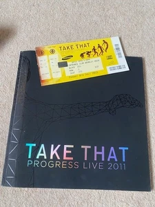 Take That Progress 2011 Tour Concert Programme & Ticket Stub Book guide - Picture 1 of 1
