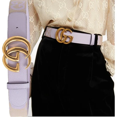 GUCCI BELT ‎400593 JUMBO GG 标志 MONOGRAM Canvas MARMONT BUCKLE 尺寸 95 / 38 — 第 1/4 张图片