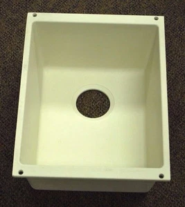 Blanco 513423 Preciso Mediano Montaje Bajo Cuenco Único Fregadero (Galleta) - Imagen 1 de 7