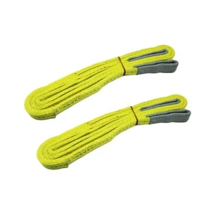 2 Pack 1"x9' Lifting Web Sling Flat Eye Rigging Moving Straps Max WLL 6200# - Picture 1 of 14