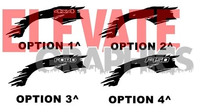 Calcomanías trituradoras laterales rayas vinilo gráficos 3M 2009-2020 para Ford F150 Foto 1 de 4