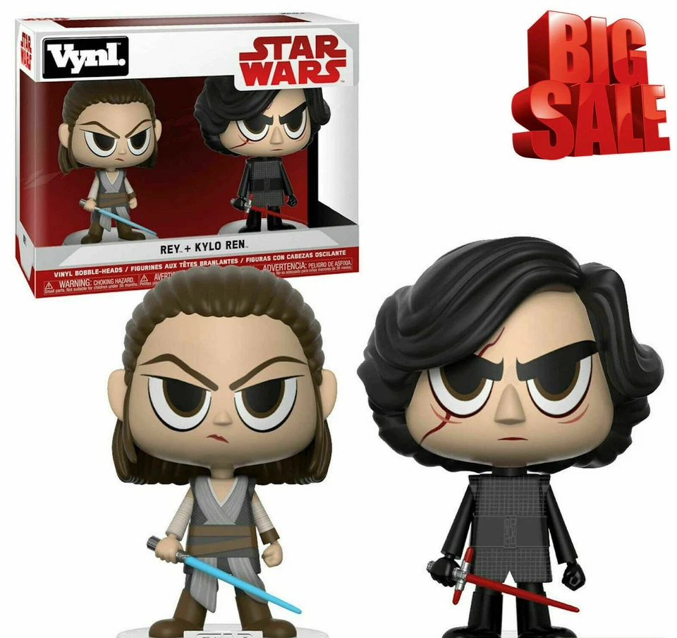 New Sealed Funko Vynl - Star Wars - Rey and Kylo Ren Vinyl Figure - 2pk - Image 1 of 1