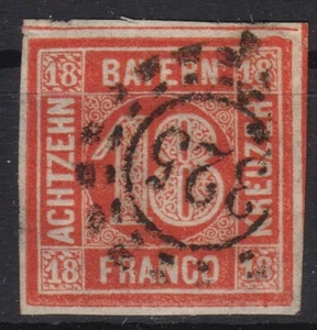 == AD Bayern Mi. 13a gest. oMR, Kat. 200€ == - Bild 1 von 1