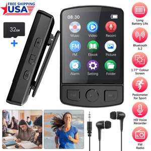 Bluetooth Support 128GB MP4/MP3 Lossless Music Player FM Radio Recorder Sport ^ - Picture 1 of 21