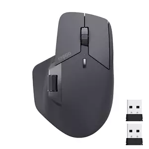 RAPOO MT760 Multi Mode Bluetooth & 2.4G Wireless Mouse Upto DPI 4000 Rechargeabl - Picture 1 of 11