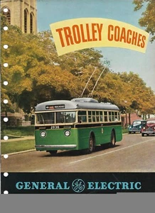 Folleto de autobús - GE General Electric - Trolley Coaches - c1947 (BU229) - Imagen 1 de 1