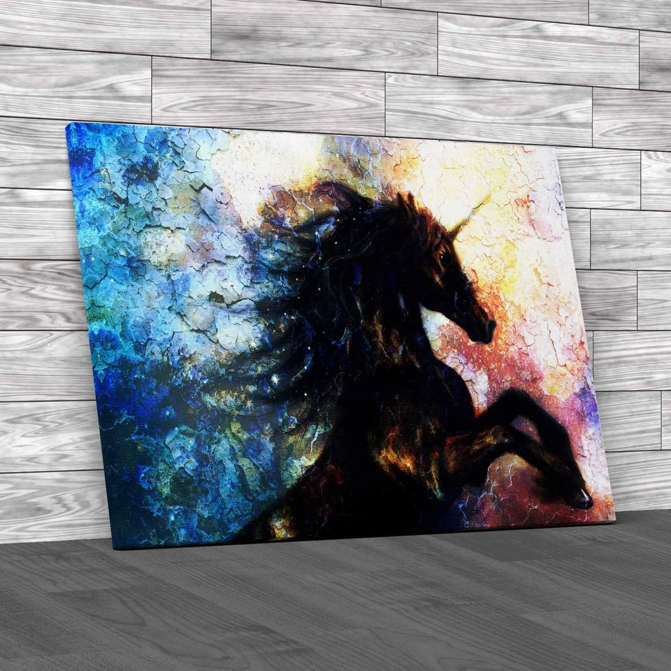 Unicorn Dancing Canvas Print Large Picture Wall Art - Image 1 of 1