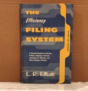 VTG 1959 The Efficiency Filing System: Practical Guide for Indexing...(Elliott) - Imagen 1 de 9