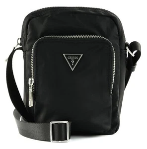 GUESS Certosa Nylon Eco Crossbody Double Pocket Black - Imagen 1 de 4