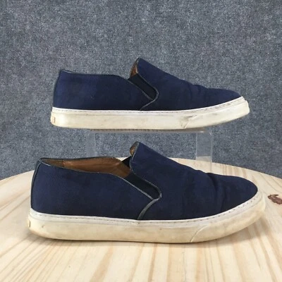 Vince Camuto Shoes Mens 10 Slip On Sneakers Blue Leather Comfort Low Top - Image 1 of 4