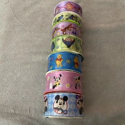 NUEVO Disney Home Wrights - Cinta de 7/8” a 1 1/2” 9-12 pies conjunto de 7 Foto 1 de 2