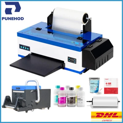 PUNEHOD A3 L1800 DTF Printer for Dark/White Garment Transfer Printing w/Shaker - Image 1 of 4