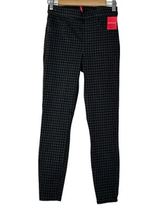 SPANX Leggings Women Small ANKLE Black Gray Houndstooth Stretch Pull On New - Picture 1 of 5