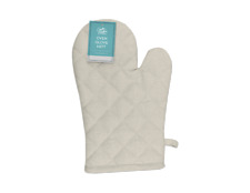Oven Glove Mitt Quilted Safety Cooking Heat Protection Loop Washable - SINGLE