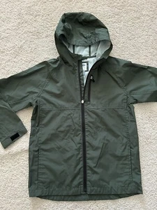 NWOT Old Navy Boy Green Lightweight Hooded Anorak Jacket - Large 10/12 - Picture 1 of 2