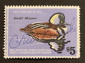 Travelstamps: 1978 US Duck Stamps Scott #RW45 Used Signed Original Gum - Picture 1 of 6