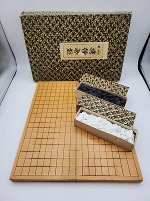 Vintage Goban Japanese Board Game Goban With Stones Japan - Image 1 of 4