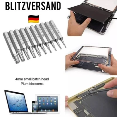 10x Torx Bit Set CR-V T3 T4 T5 T6 T7 T8 T9 T10 T15 T20 Schraubendreher Handy Bit - Bild 1 von 4