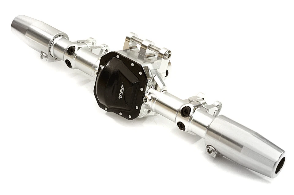 Integy Aluminum Complete Rear Axle Housing Assembly : SCX10 II C27153SILVERBLACK - Image 1 of 1
