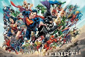 DC Comics Rebirth Superhelden Maxi Poster 61x91,5cm/24x36" 170g/m2 - GB Auge - Bild 1 von 1