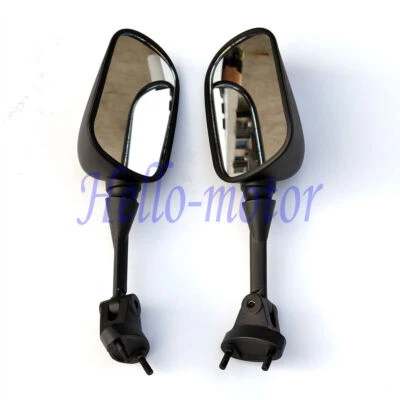 Black Rear View Mirrors Side Mirror For Kawasaki Ninja ZX6R 2005-2008 06 07 08 - Imagem 1 de 4