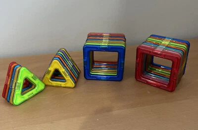 Magformers Construction Set Magnetic Building Set  30 Pcs Squares Triangles - Image 1 of 4